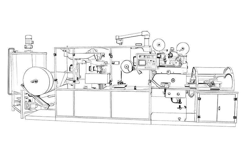 Máquina para fabricar toallitas húmedas (5-30 piezas/paquete)