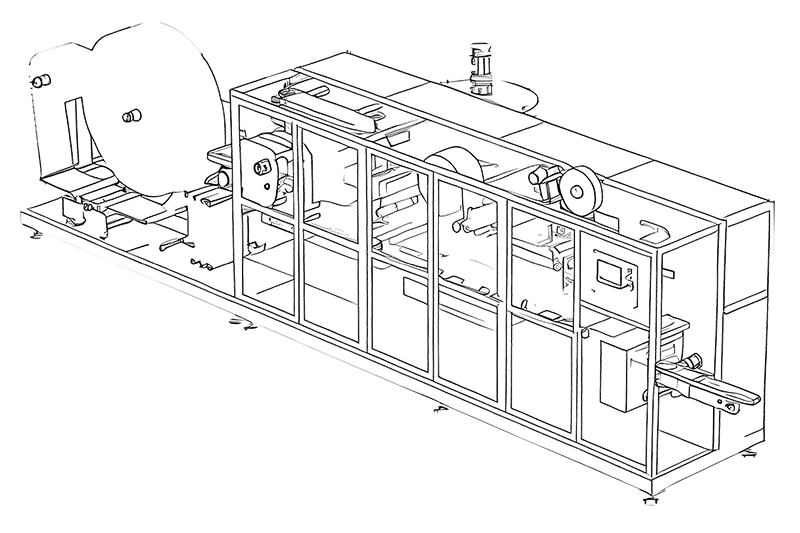 Máquina para fabricar toallitas húmedas (2-10 piezas/paquete)